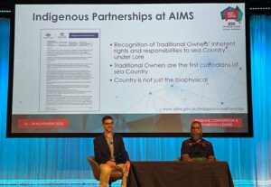 Lore, Law & Lawyers V2.0 Andrew Paloni, Special Counsel – Major Projects at AIMS & Bob Muir, Indigenous Partnerships Coordinator at Australian Institute of Marine Science